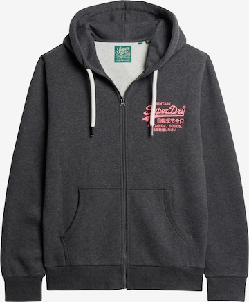 Superdry Sweatjacke in Grau: predná strana