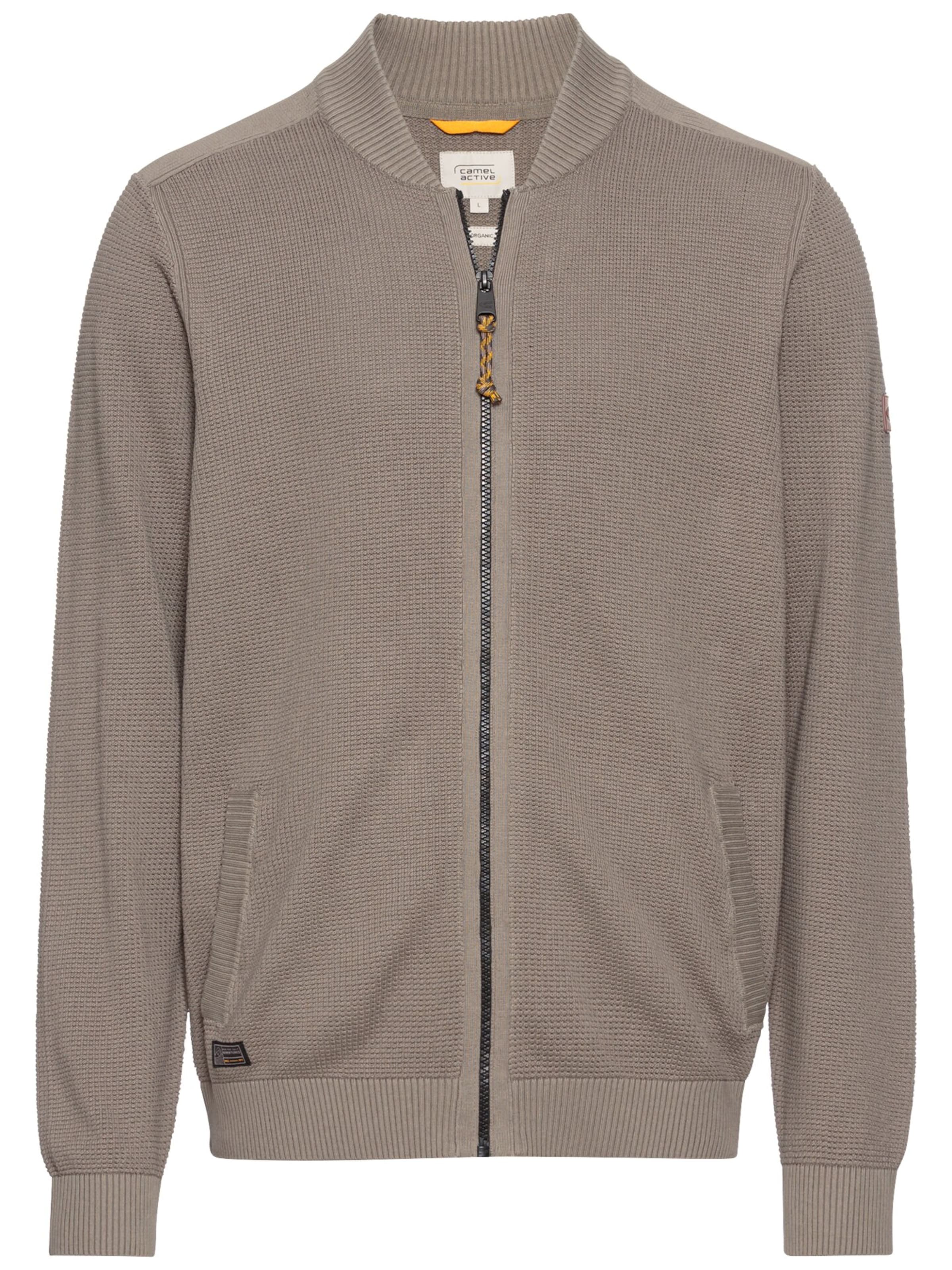 CAMEL ACTIVE Strickjacke in Grau: Vorderseite