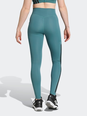 ADIDAS PERFORMANCE Skinny Παντελόνι φόρμας 'Optime' σε πράσινο
