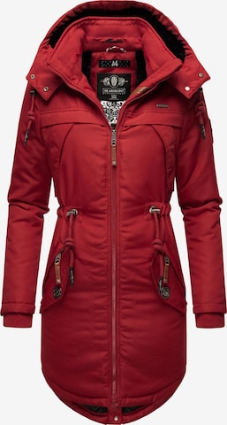 MARIKOO Winterparka 'Kamii' in Rood: voorkant