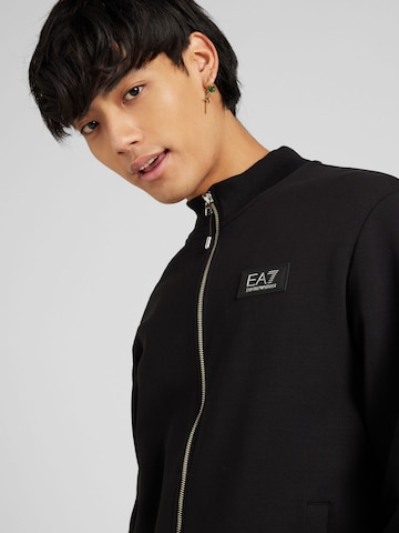 EA7 Emporio Armani - Sudadera con cremallera en negro