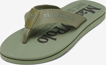 Marc O'Polo Teenslippers in Groen: voorkant