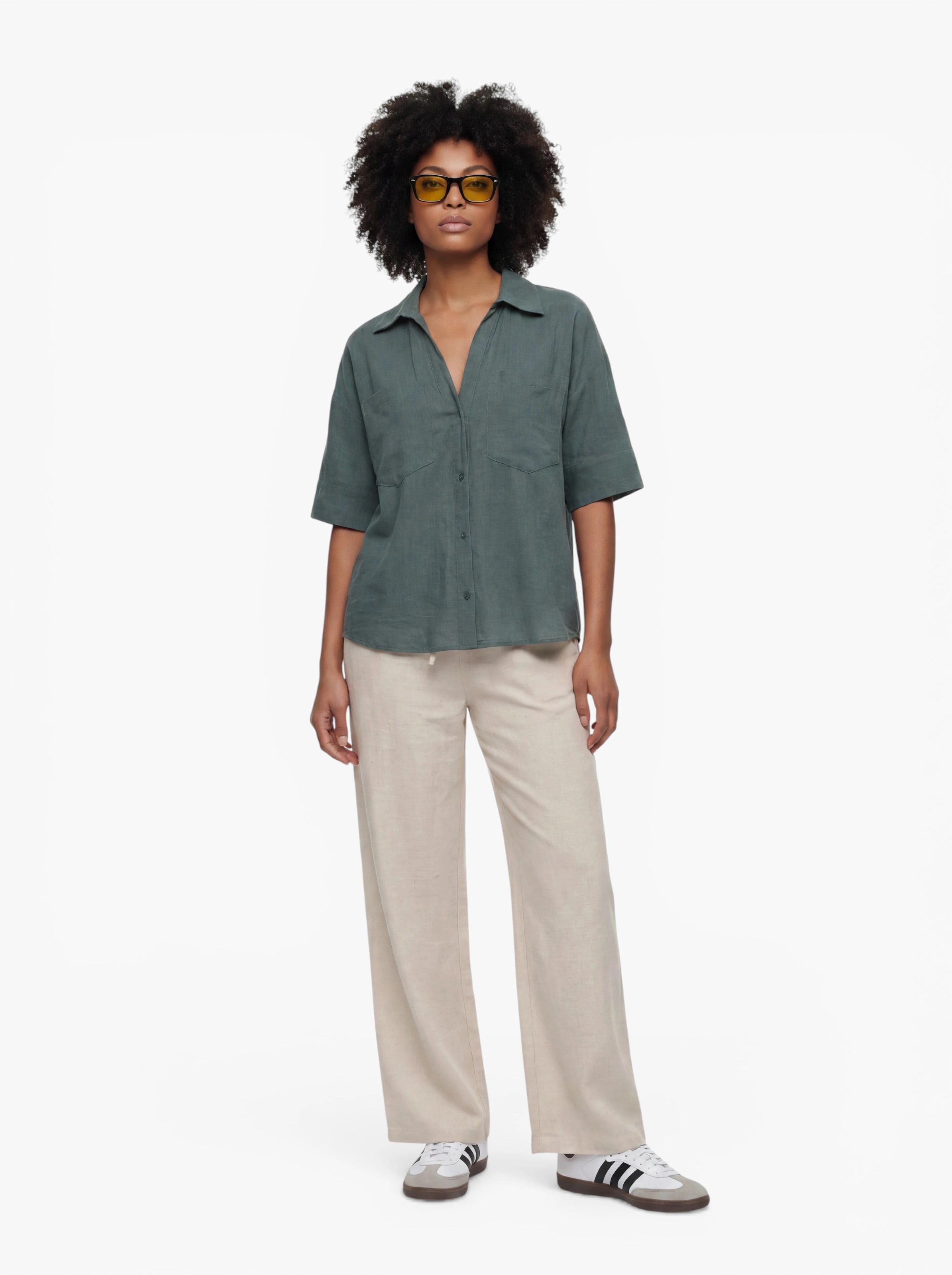 ONLY Bluse 'ONLTIZANA' in Grün