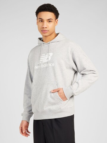 new balance Sweatshirt 'ESSENTIALS' in Grey: front