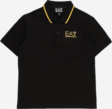 EA7 Emporio Armani Poloshirt in Schwarz: predná strana