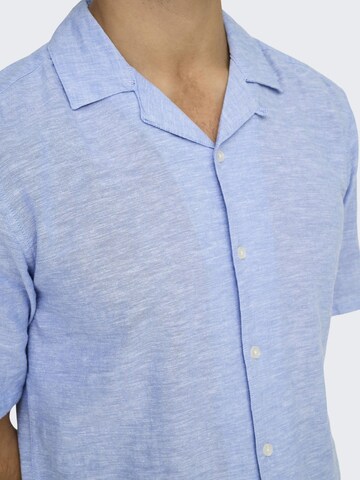 Regular fit Camicia 'Caiden' di Only & Sons in blu