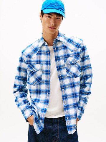 Coupe regular Chemise Tommy Jeans en mélange de couleurs : devant