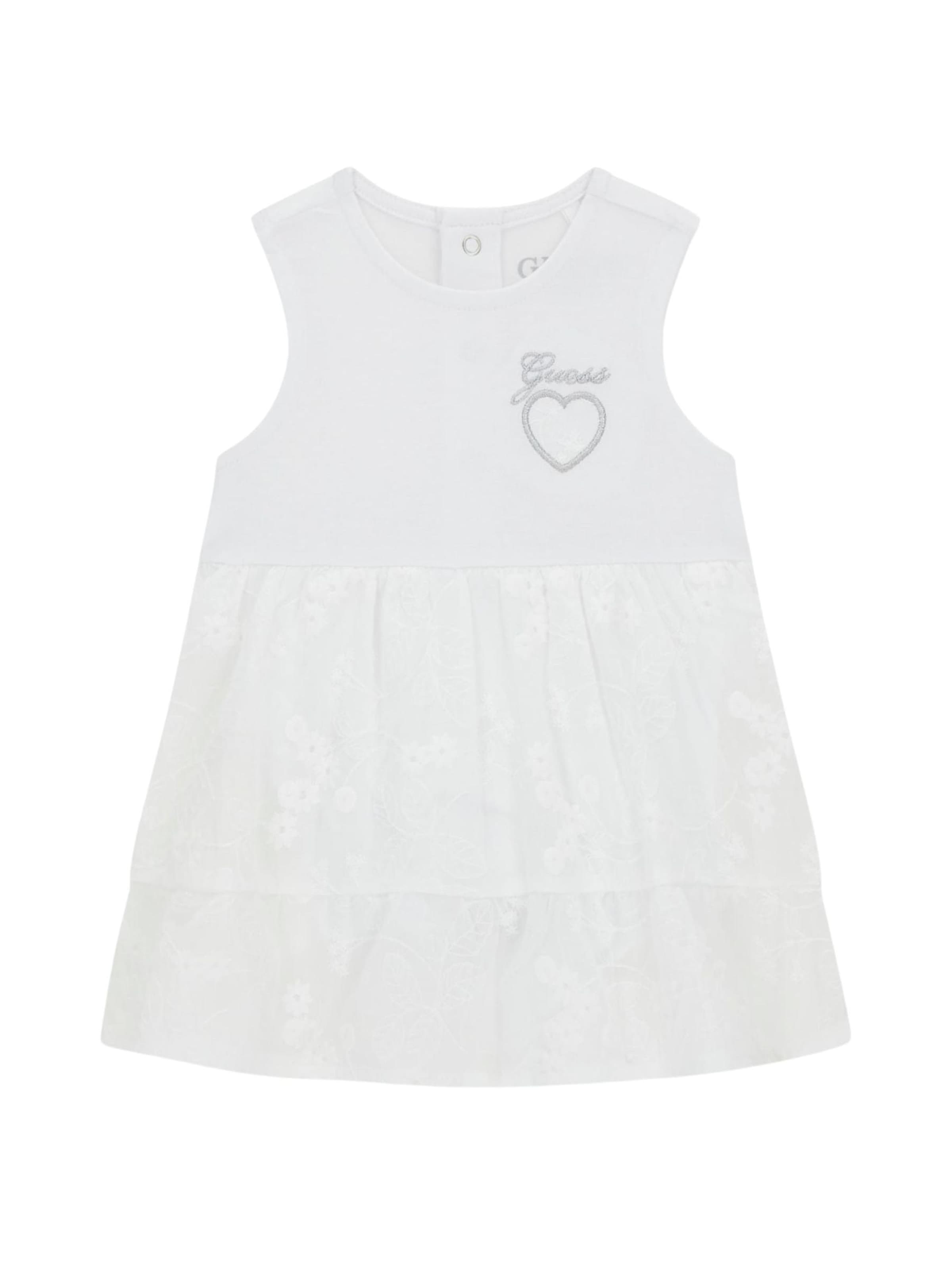 Robe GUESS KIDS en blanc : devant