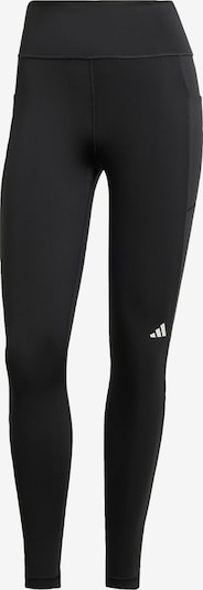 ADIDAS PERFORMANCE Pantalon de sport 'Own The Run' en noir / blanc, Vue avec produit