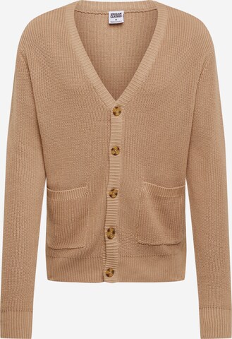 Urban Classics Gebreid vest in Beige: voorkant