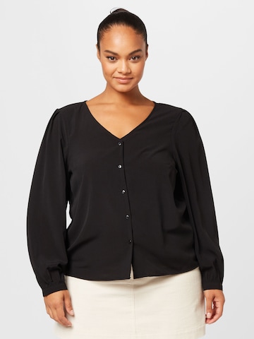 Camicia da donna 'CNAJA' di Vero Moda Curve in nero: frontale