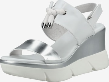 Sandales Nero Giardini en blanc : devant