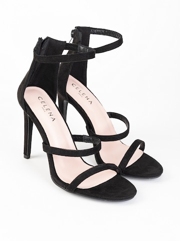 Celena Strap sandal 'Cassandra' in Black