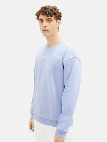 TOM TAILOR DENIM Sweatshirt i blå