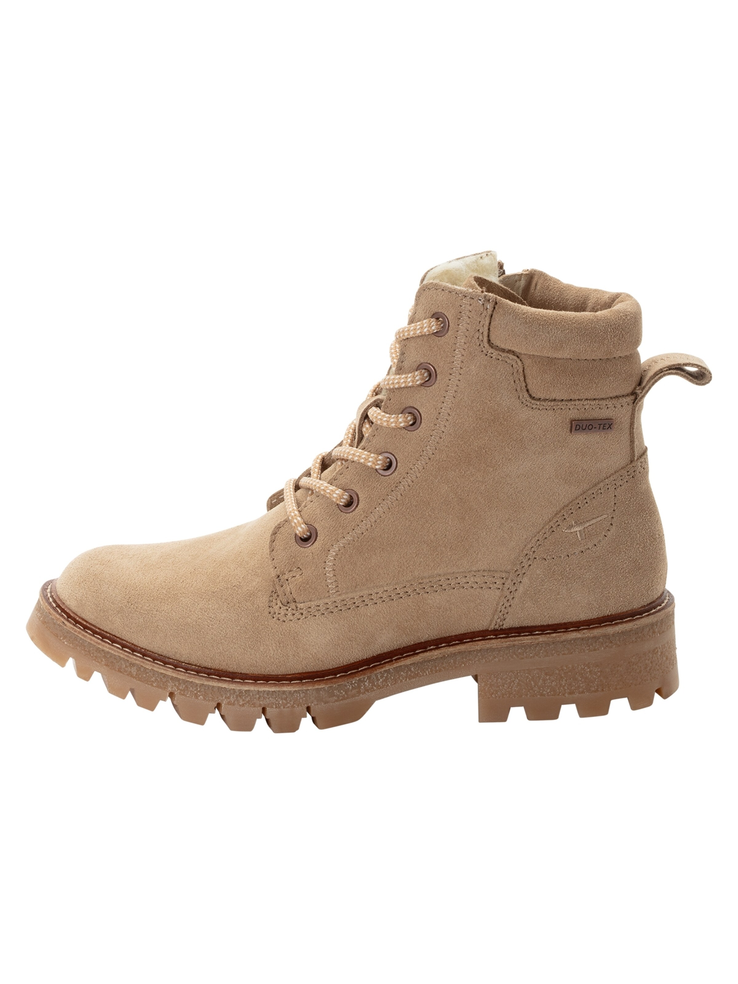 Bottines à lacets Tamaris en beige