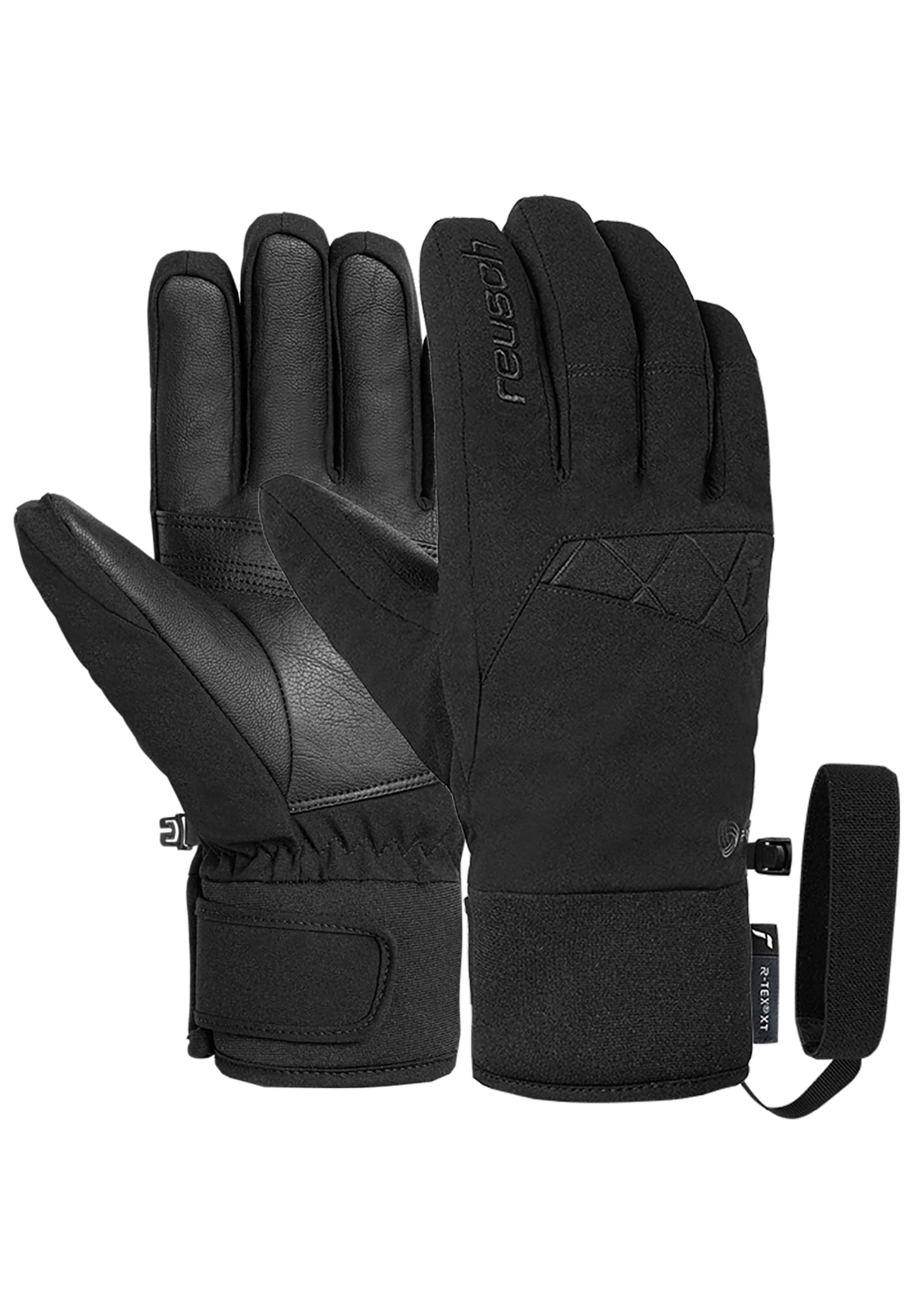 REUSCH Fingerhandschuhe 'Malone R-TEX® XT' in Schwarz: Vorderseite