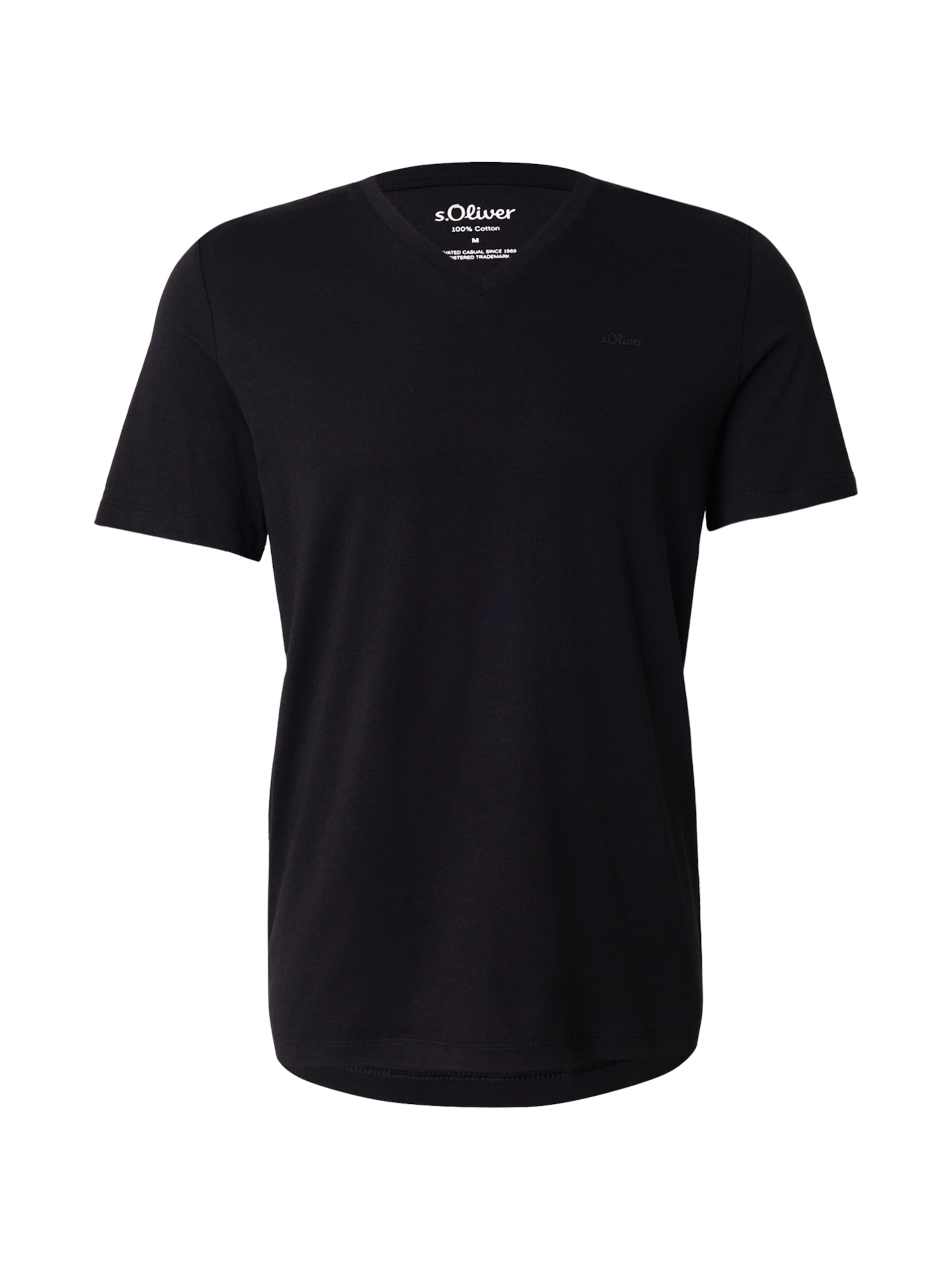 s.Oliver - Camiseta en negro: frente