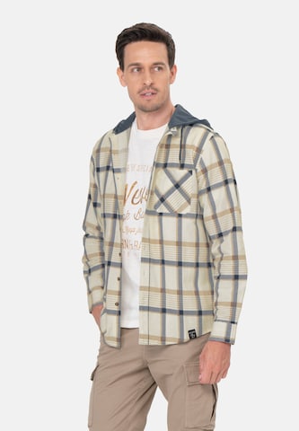 Key Largo Comfort Fit Πουκάμισο 'CATANIA' σε μπεζ