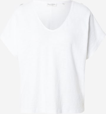T-shirt Marc O'Polo en blanc : devant