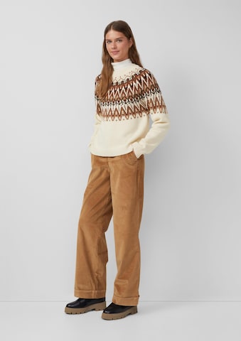 Loosefit Pantalon s.Oliver en marron