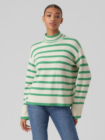 VERO MODA Sweater 'NELLY' in Green: front