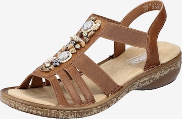 Rieker Sandal i brun: framsida