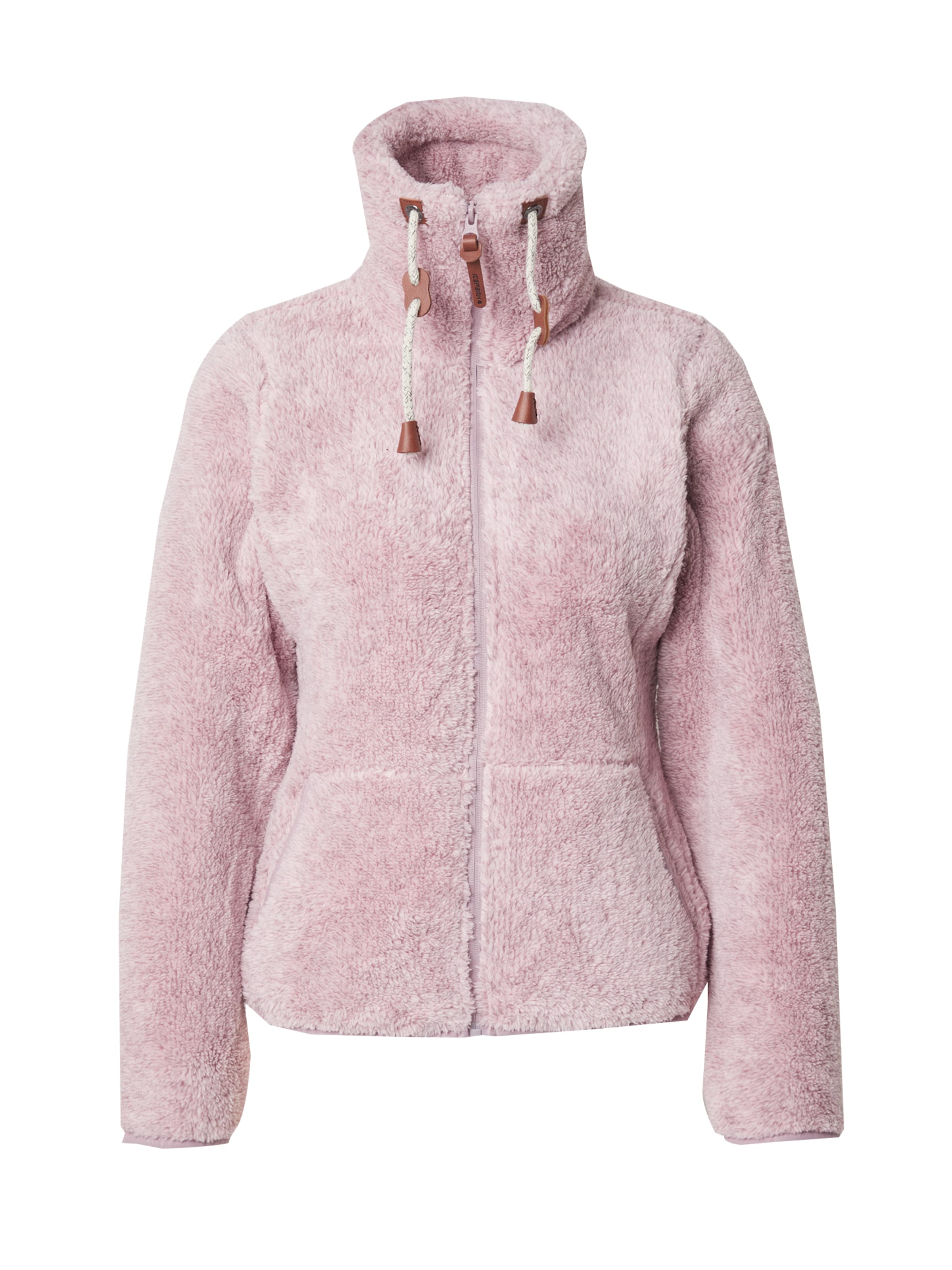 ICEPEAK Λειτουργική ζακέτα φλις 'COLONY' σε ροζ: μπροστά