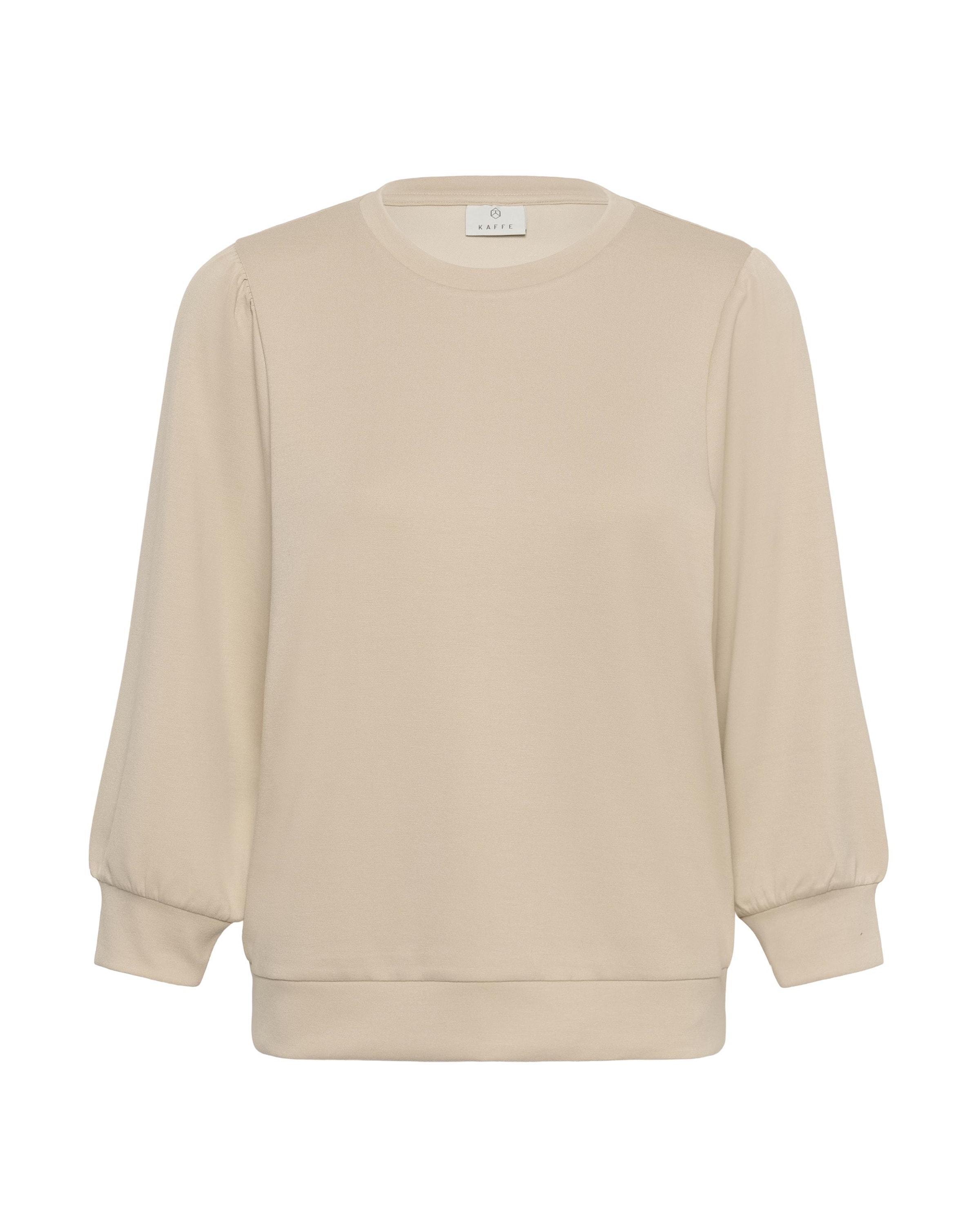 Pull-over Kaffe en beige : devant