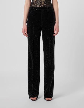 Philipp Plein Regular Broek ' Glitter ' in Zwart