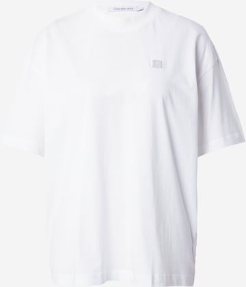 T-shirt Calvin Klein Jeans en blanc : devant