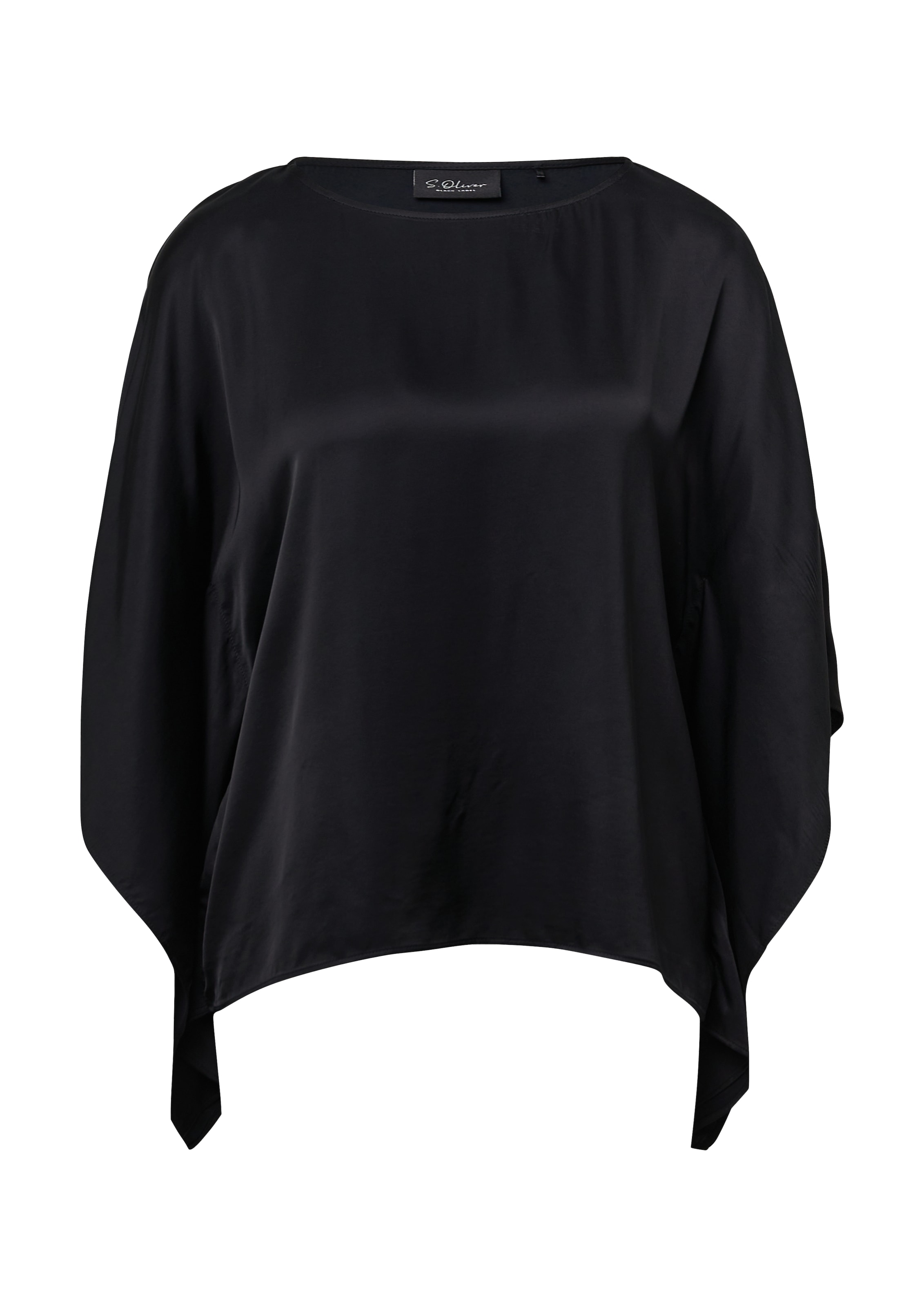s.Oliver BLACK LABEL Bluse in Schwarz: Vorderseite