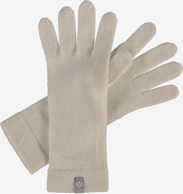 FRAAS Full Finger Gloves in White: front