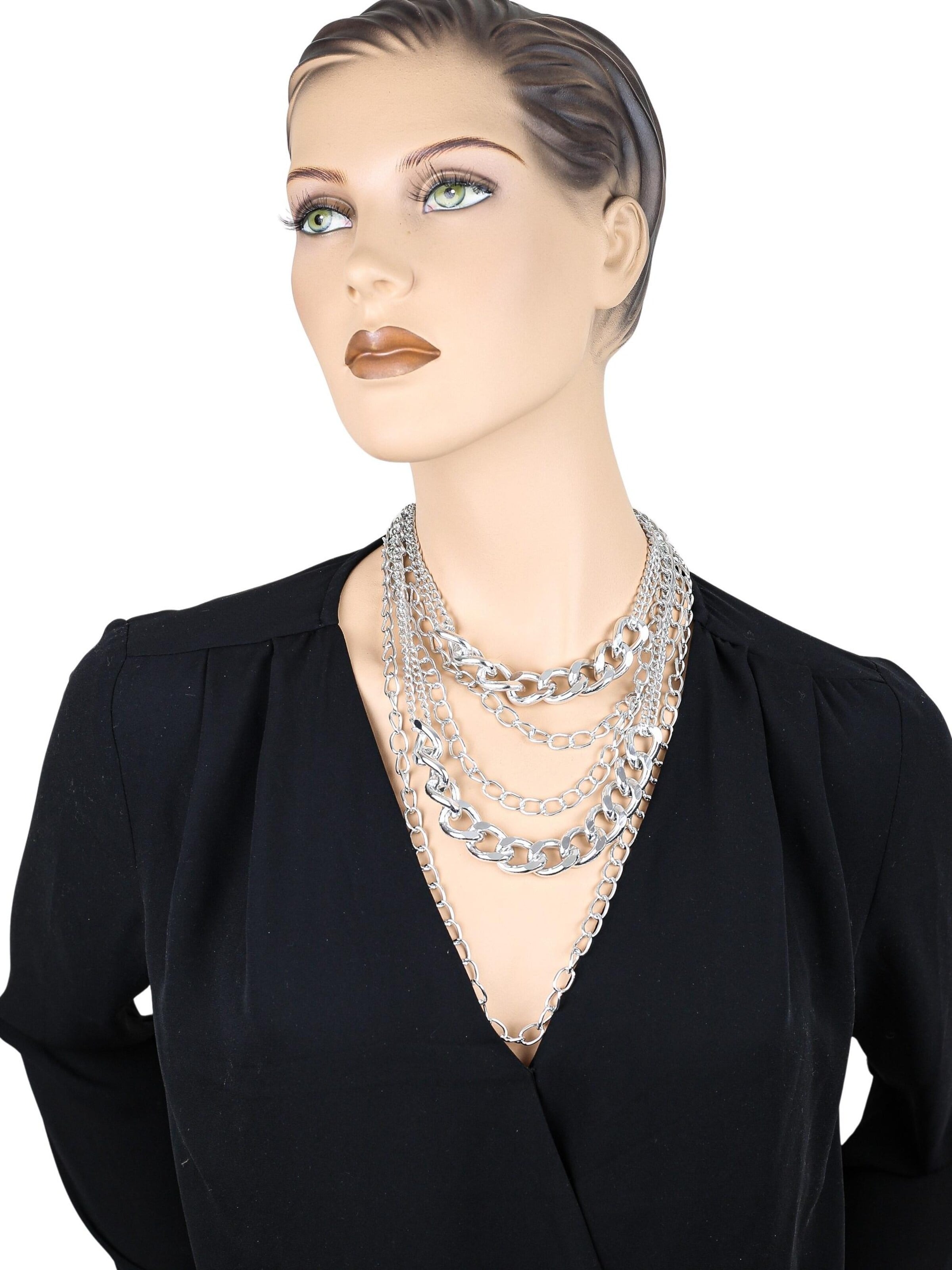 COLLEZIONE ALESSANDRO Necklace 'Luxe' in Silver