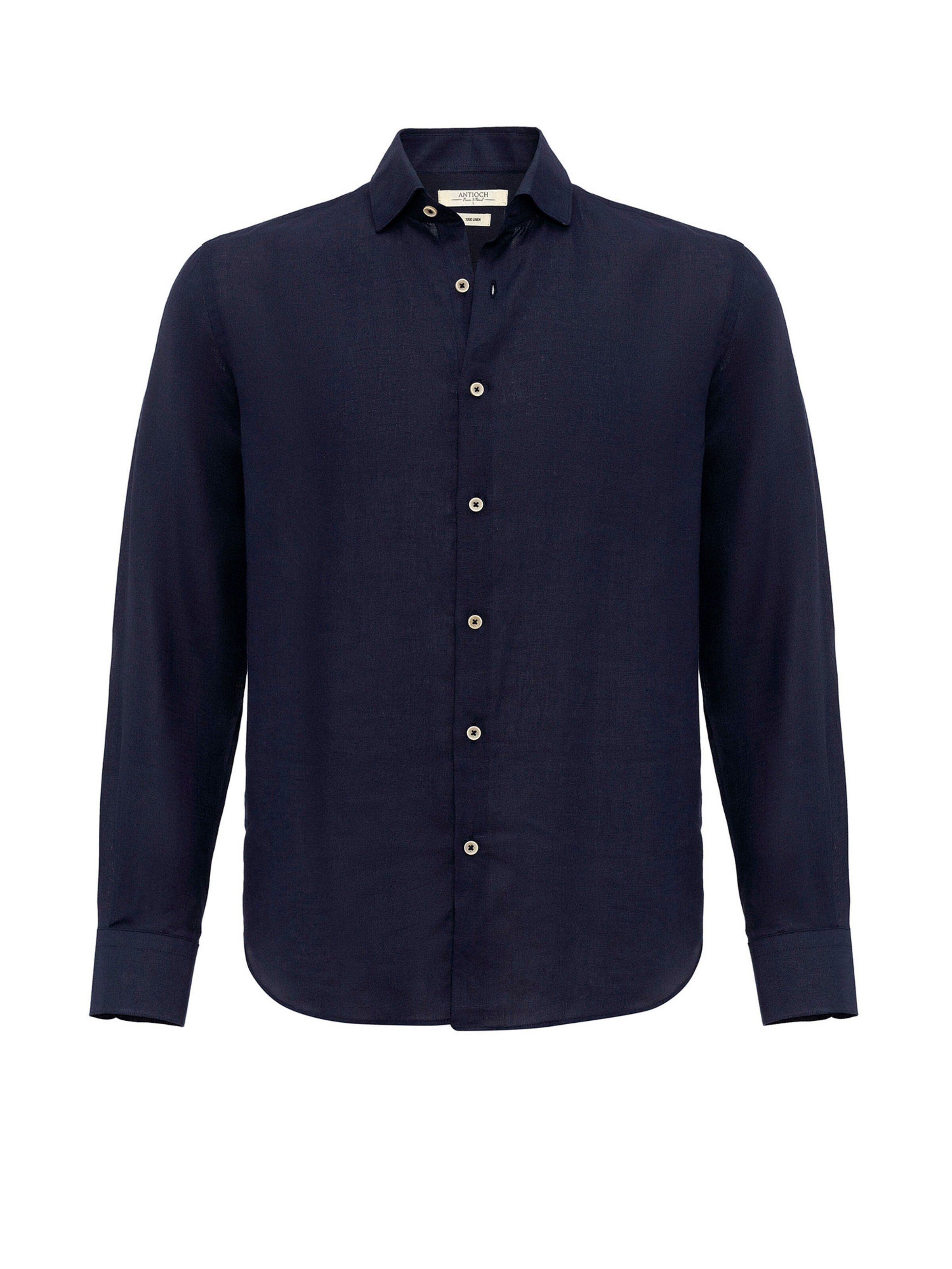 Antioch Regular fit Риза в синьо: отпред