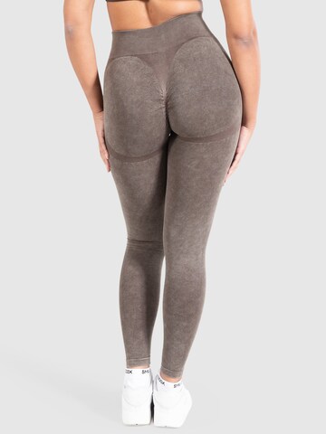 Skinny Leggings ' Batik Scrunch ' Smilodox en marron