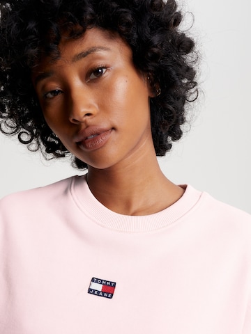 Felpa di Tommy Jeans in rosa