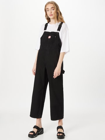 Monki Dungaree jeans 'Lisa' in Black: front