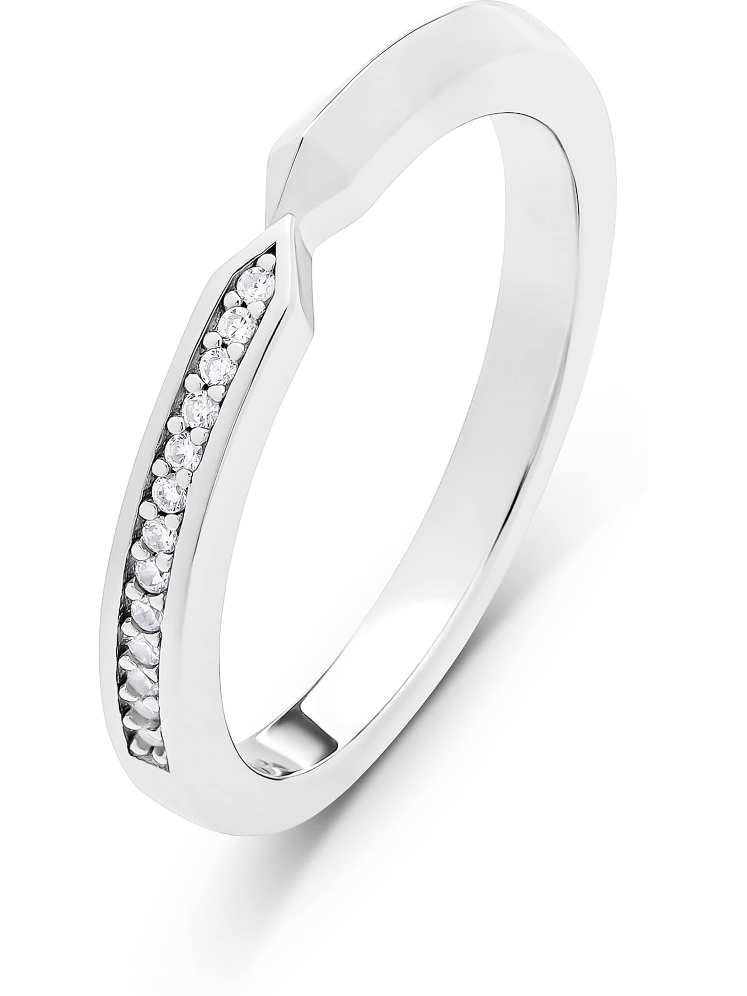 JETTE Ring in Silver: front