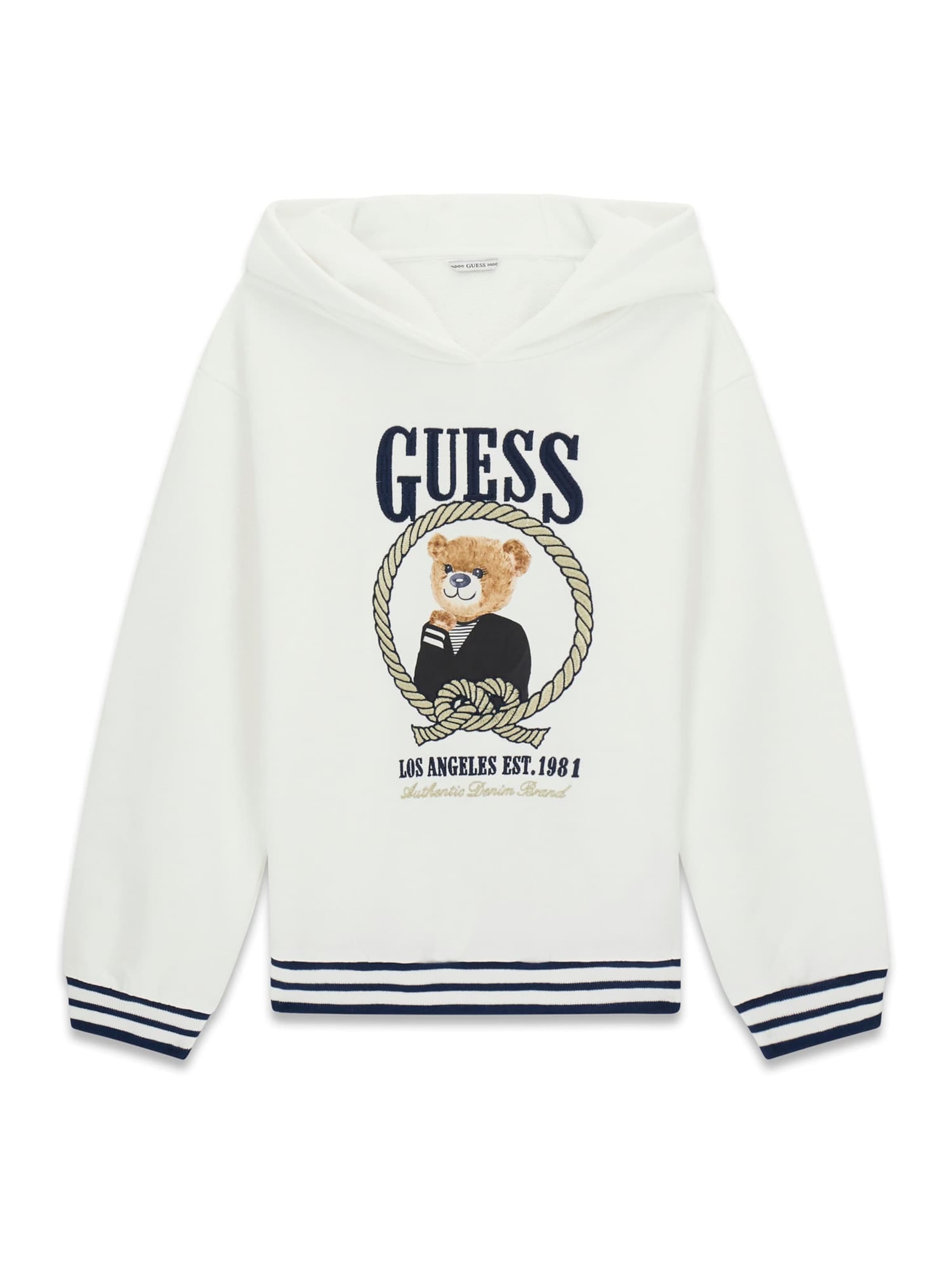 GUESS Sweatshirt in Weiß: Vorderseite