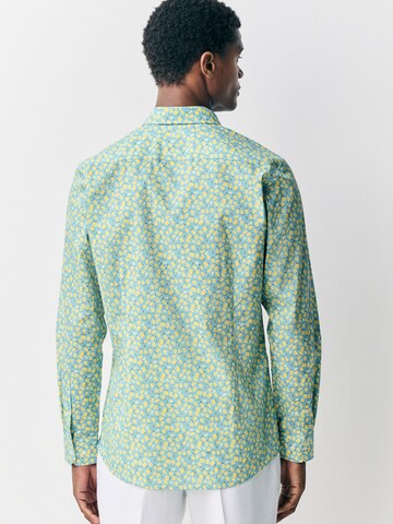 Next Slim fit Button Up Shirt in Blue