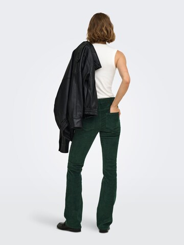 ONLY Flared Trousers 'GLOBAL' in Green
