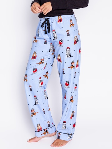 PJ Salvage - Pantalón de pijama 'Flannels' en azul: frente