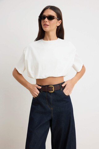 Trendyol Shirt in Beige: front