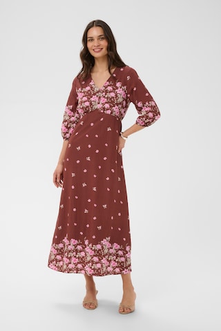 Kaffe Kleid 'KArosine' in Braun: Vorderseite