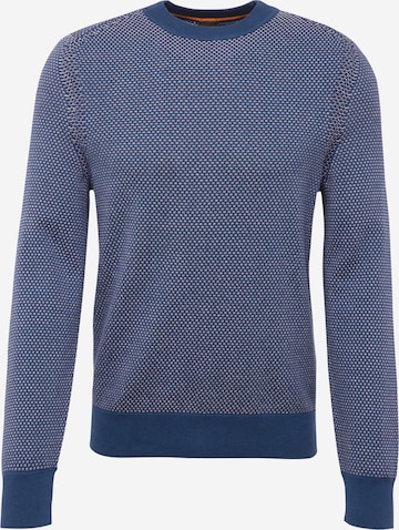 BOSS Orange Sweater 'KAPOKSI' in Blue: front