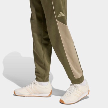 ADIDAS SPORTSWEAR Loose fit Workout Pants in Green