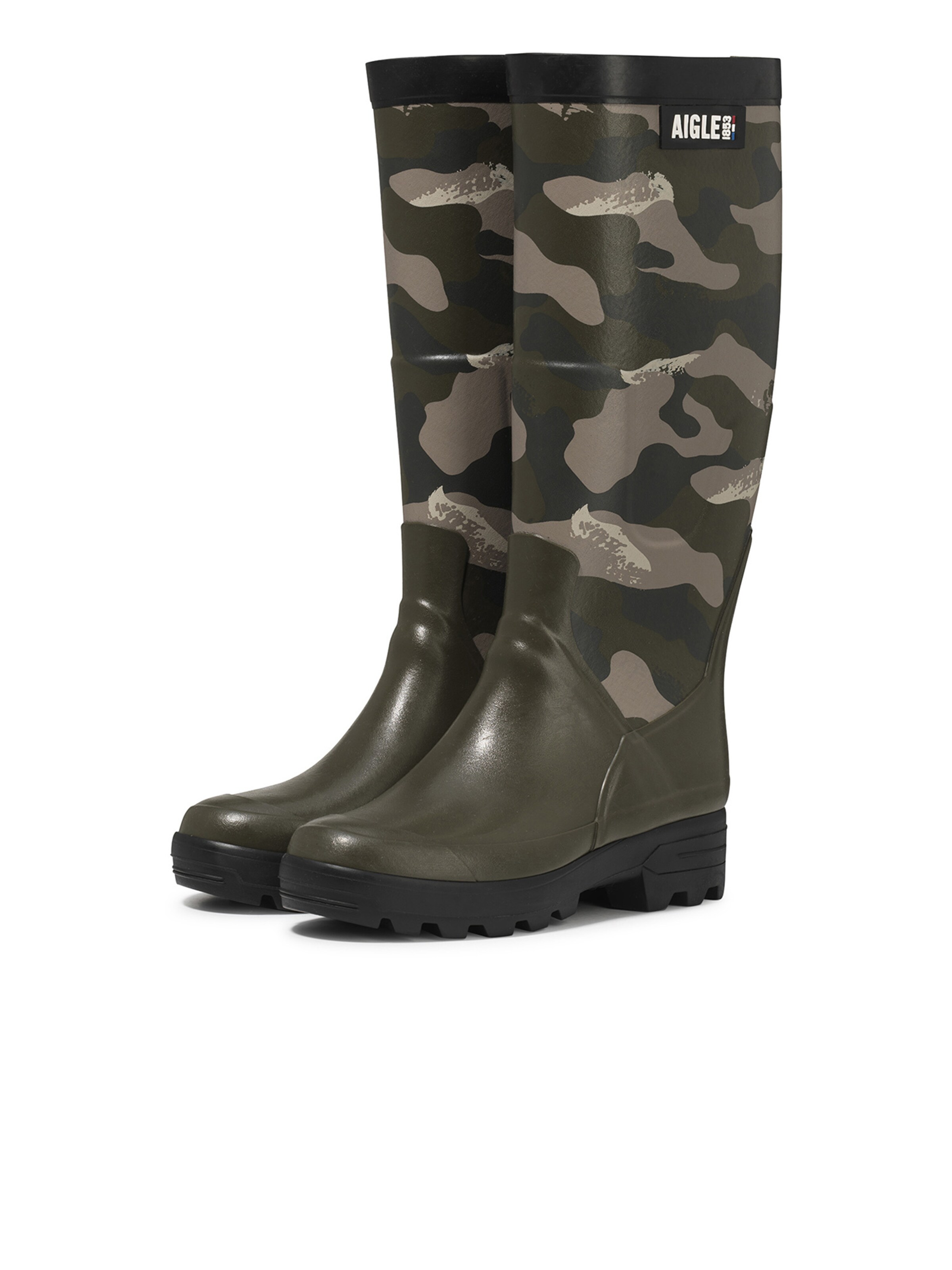 AIGLE - Bota de borracha 'Benyl' em verde