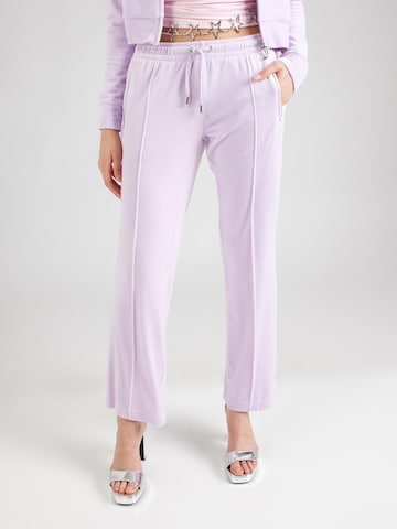 Juicy Couture Свободный крой Штаны 'Tina' в Лиловый: спереди
