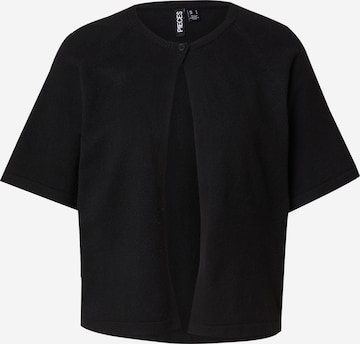 Cardigan 'PCBree' PIECES en noir : devant