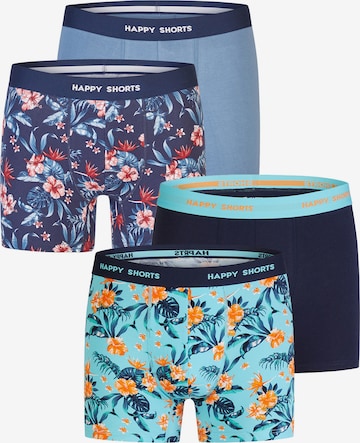 Happy Shorts - Boxers ' Floral Print Sets ' em azul: frente